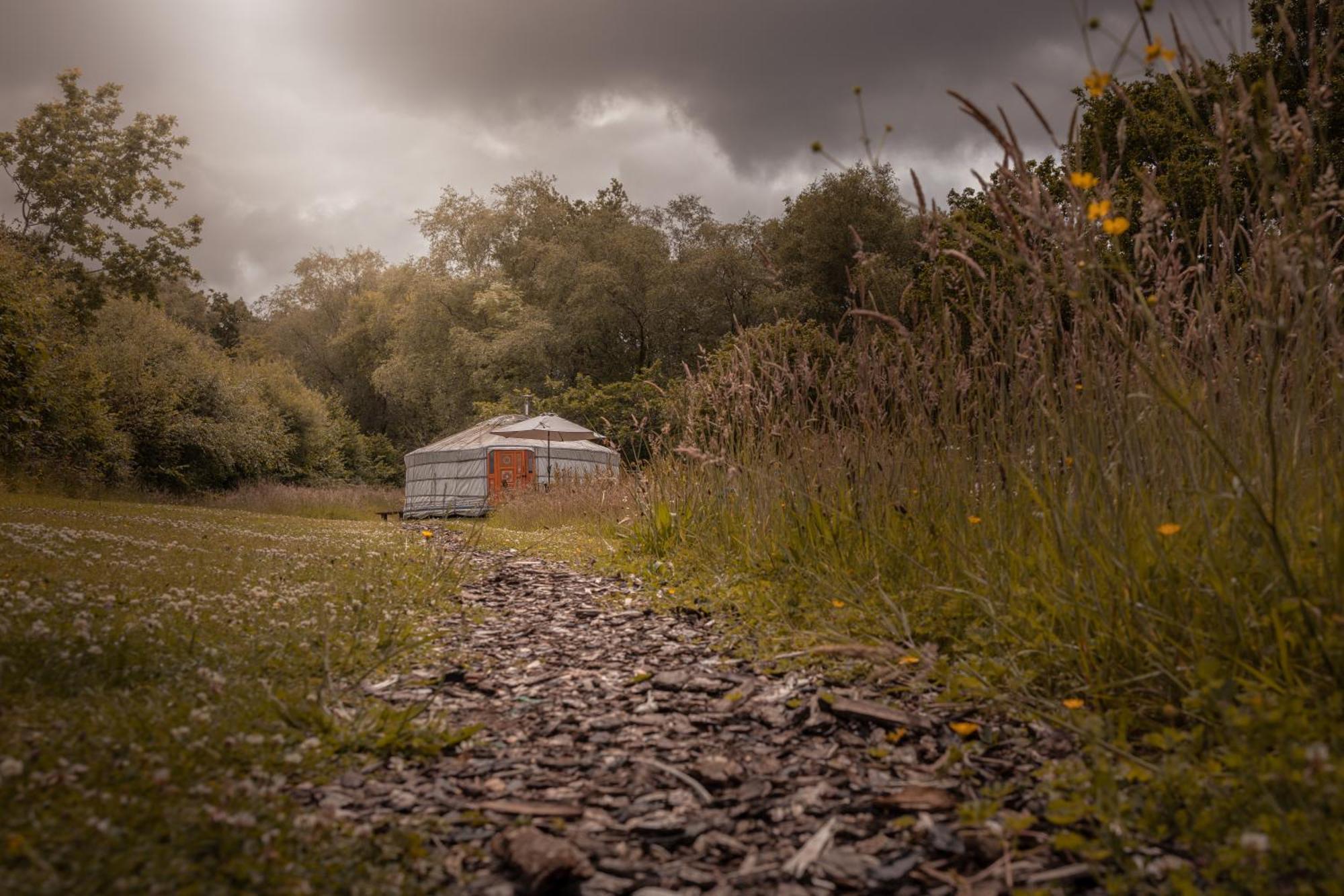 מלון אמנפורד Gilfach Gower Farm Luxury Yurt With Hot Tub מראה חיצוני תמונה